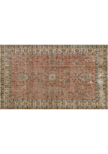 Eskıtme Vintage El Dokuma Halı 147 X 241 Cm 9706