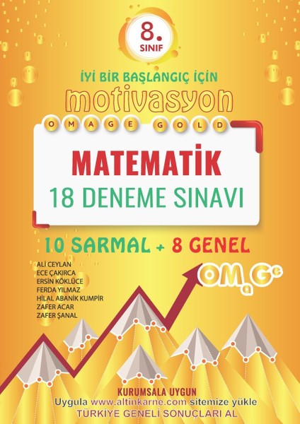 8. Sınıf LGS Omage Gold Matematik 18 Deneme - LGS Deneme