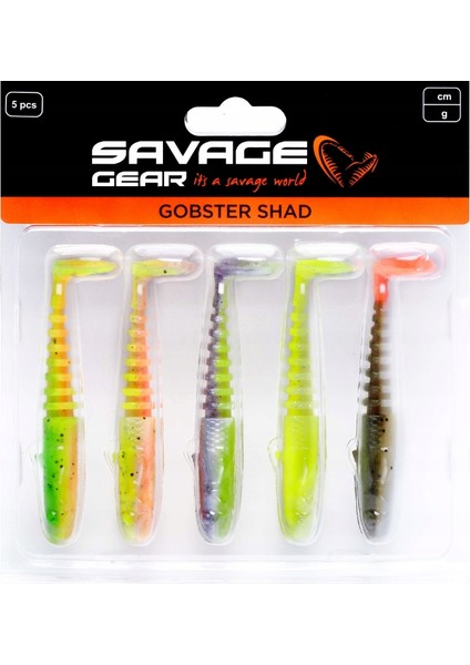 Savage Gear Gobster Shad 11,5 cm 16 gr Dark Water Mix 5 Li Paket