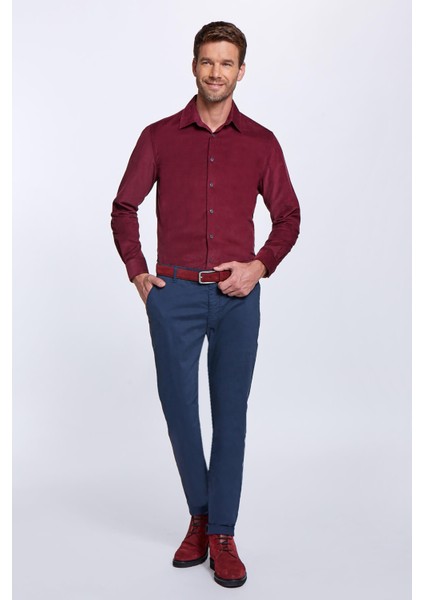 Pamuklu Lacivert Regular Fit Chino Pantolon fiyatları