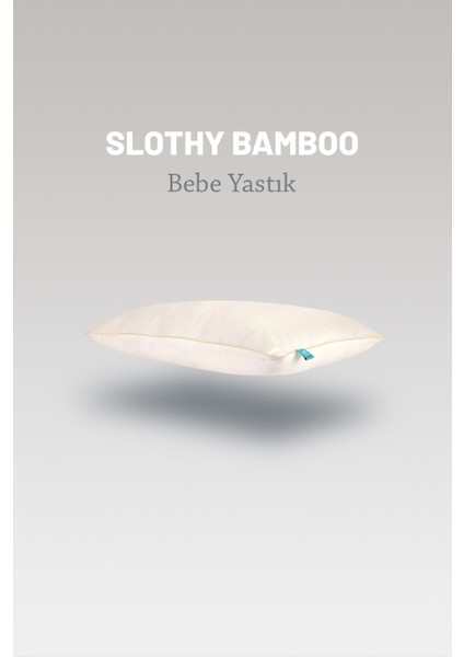 Sloth Bedding Slothy Doğal Bamboo Bebek Yastık, 35X45 Bebek Yastığı