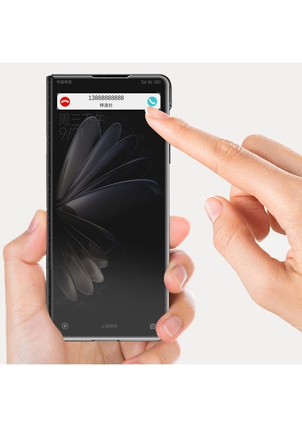 Xiaomi Mix Fold Ayna Deri Kılıfı Cep Telefonu Kılıfları