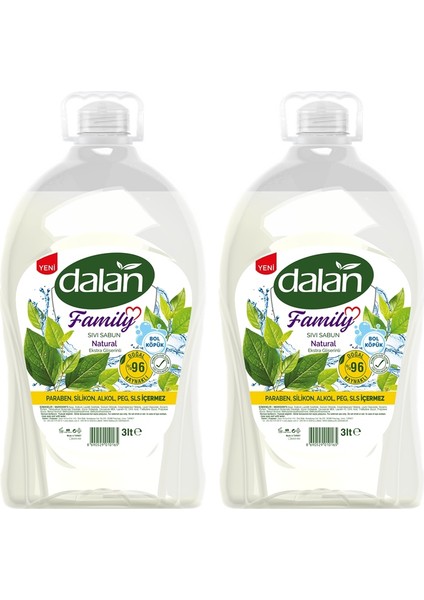 Family Sıvı Sabun Natural 3 Lt x 2 Adet