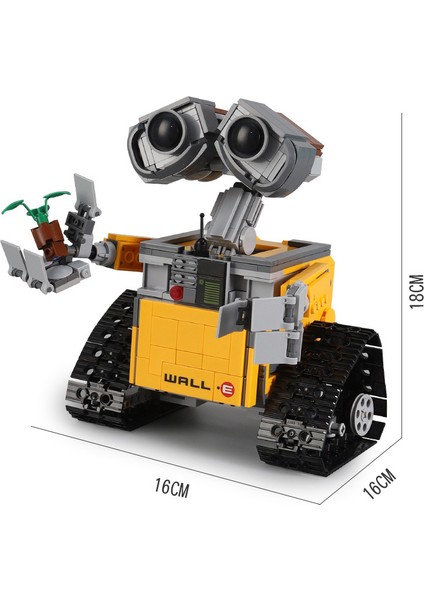 687 Parça Robot Yapı Taşı Oyuncak Seti - Sarı  (Yurt Dışından)