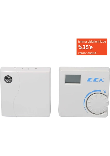 E.C.A. ERT-176 RF 7006907522 Dijital Kablosuz Oda Termostatı