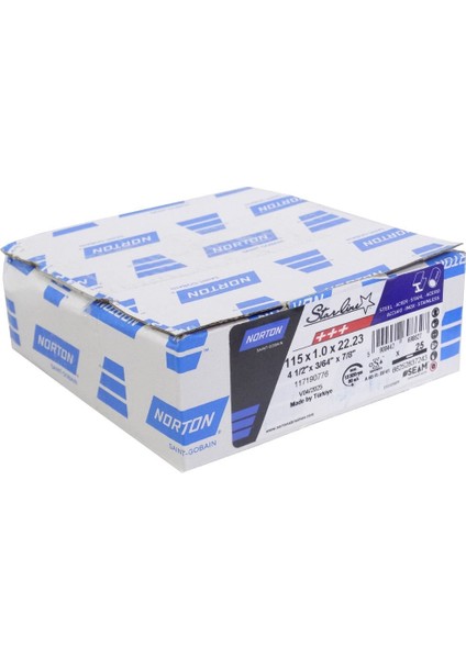 Starline Metal Kesici Disk 115x1.0x22.23mm - 25 Adet fiyatları