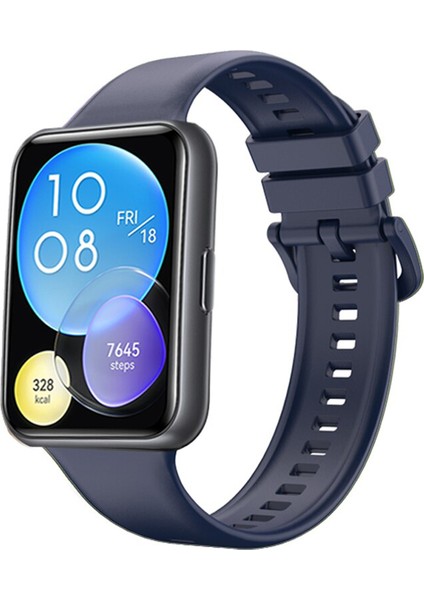 Huawei Watch Fit 2 Için Tokalı Silikon Kordon Kayış - AL3110