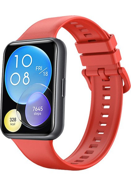 Huawei Watch Fit 2 Için Tokalı Silikon Kordon Kayış - AL3110