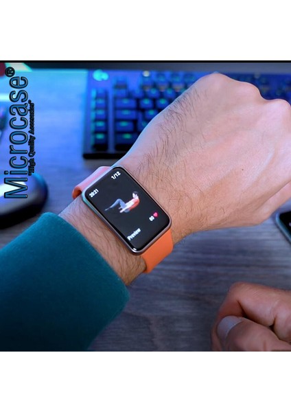 Huawei Watch Fit 2 Için Tokalı Silikon Kordon Kayış - AL3110 modelleri