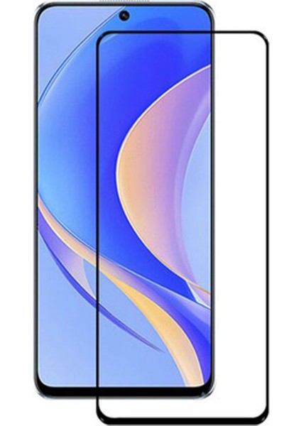 Huawei Nova Y90 - Huawei P50 Pro Tam Kaplayan Çerçeveli Tempered Ekran Koruyucu - Siyah