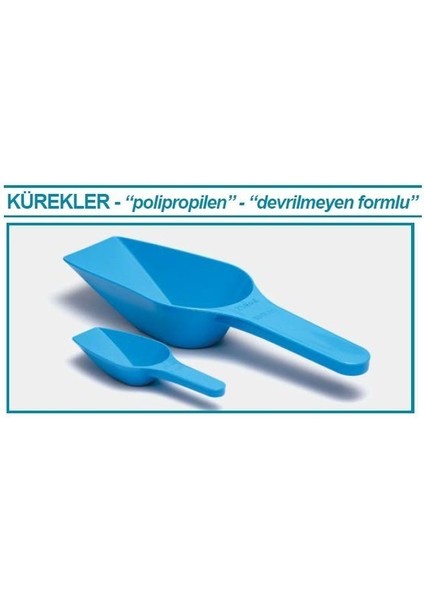 037.30.250B Kürek P.p Dibi Düz 250ML Mavi 1 Adet