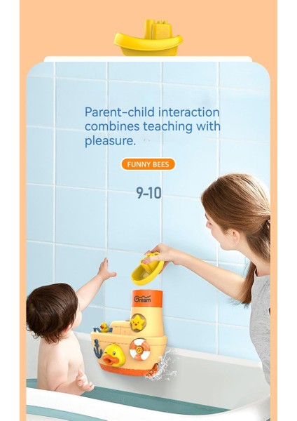 Çocuk Eğitimi Sevimli Ördek Yavrusu Banyo Oyuncakları (Yurt Dışından)