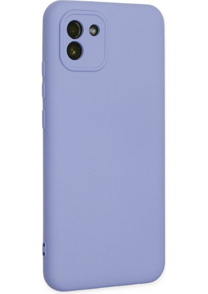 Samsung Galaxy A03 Kılıf Nano Içi Kadife Silikon - Lila 300099 fiyatları