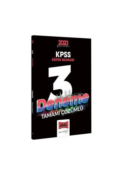 KPSS 2023 Eğitim Bilimleri Tamamı Çözümlü Muhteşem 3 Deneme Sınavı
