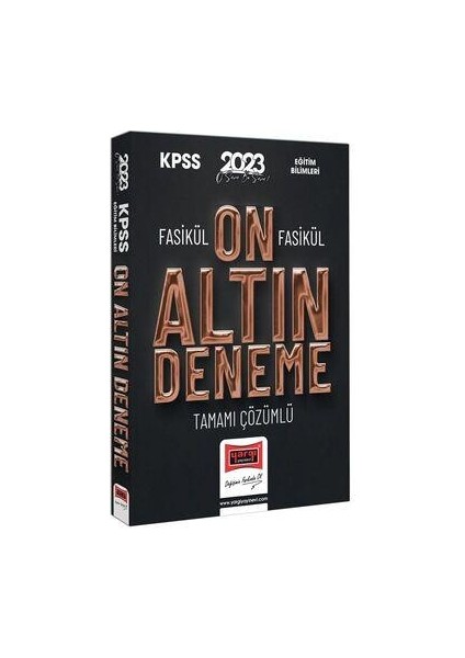 KPSS 2023 Eğitim Bilimleri Fasikül Fasikül Tamamı Çözümlü 10 Altın Deneme
