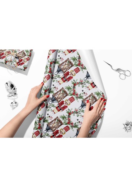 50 x 70 cm Yeni Yıl Yılbaşı Noel Kurşun Asker Temalı Hediye Paketleme Ambalaj Kağıdı (6’lı Paket) modelleri