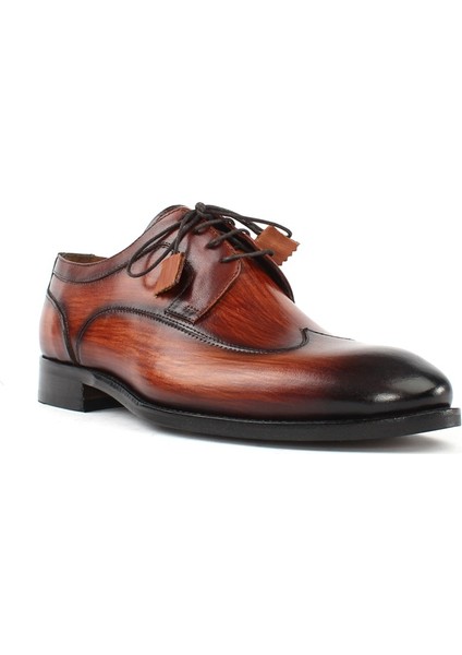 Erkek Taba Bağcıklı Deri Klasik Ayakkabı fiyatları