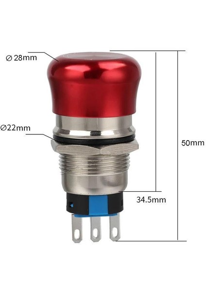 22M-Q1 22MM Metal Acil Stop Butonu