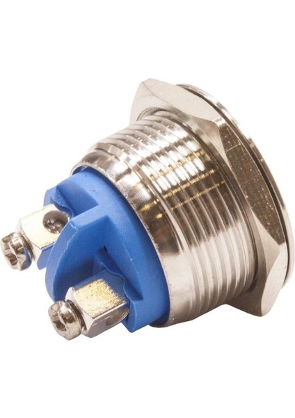 19H-P1 19MM Düz Yaylı Metal Buton