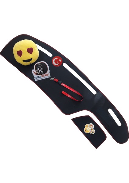 Fiat Tipo - Tempra Siyah Göğüs & Torpido Halısı / Oto Emoji Yastık / Oto Aksesuar