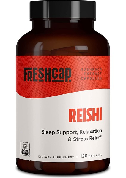 Dietary Supplement Freshcap Organic Reishi Mushroom Extract 120 Organik Reishi Mantarı Ekstresi