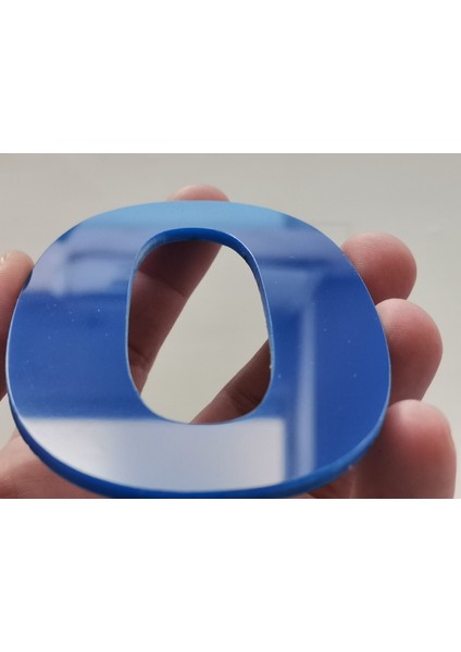 Kapı Numarası 10 cm Mavi Pleksi Kendinden Yapışkanlı Bina Daire Villa Kapı Numarası Arial Yazı Tipi