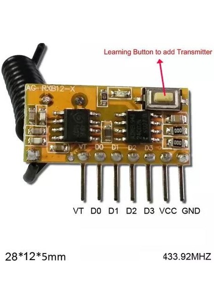 433.92 Mhz Süperheterodin Alıcı Modülü fiyatları