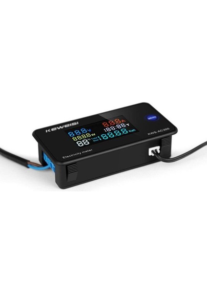 Dijital Ac 50-300V 10A Voltmetre Ampermetre
