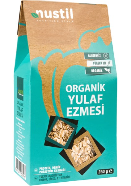 Nustil Organik Glutensiz Yulaf Ezmesi 250 gr