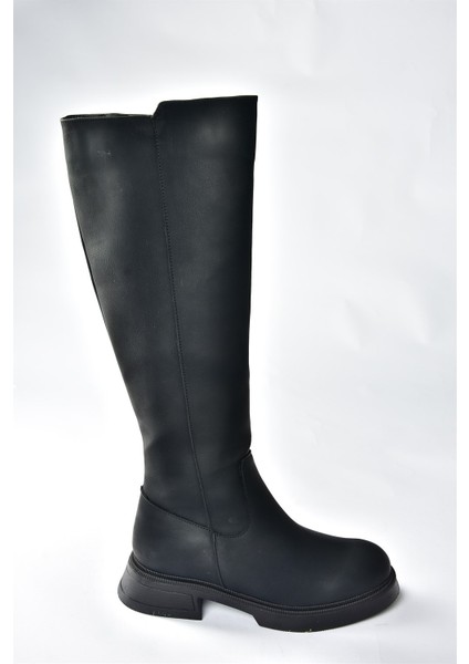 Kadın Çizme Suni Deri Malzeme ile Şık Tasarım 4 cm Alçak Topuklu Günlük Kullanım fırsatları