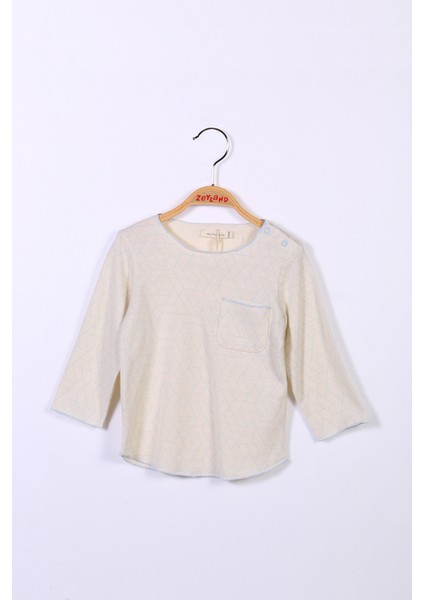 Erkek Bebek Omuzdan Çıtçıtlı Uzun Kollu T-Shirt (3-24AY)