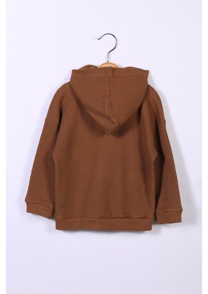 Erkek Çocuk Kahverengi Kapüşonlu Sweatshirt (2-7yaş) fiyatları