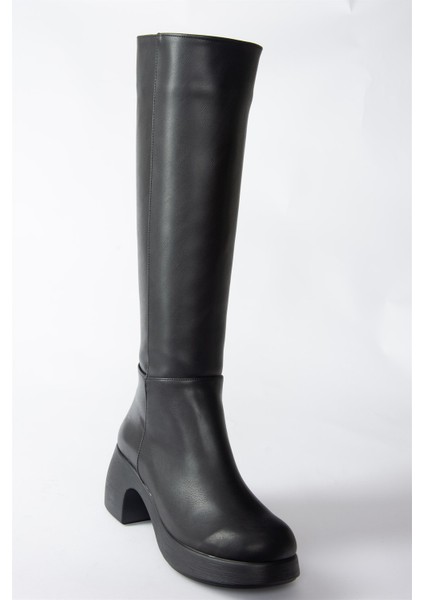 Siyah Kalın Topuklu Günlük Kadın Çizme N282210109 indirimleri