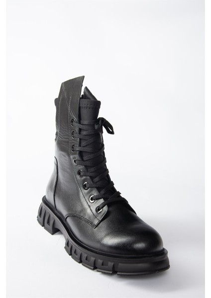 Siyah Deri Günlük Kadın Postal Bot N555101503 fırsatları