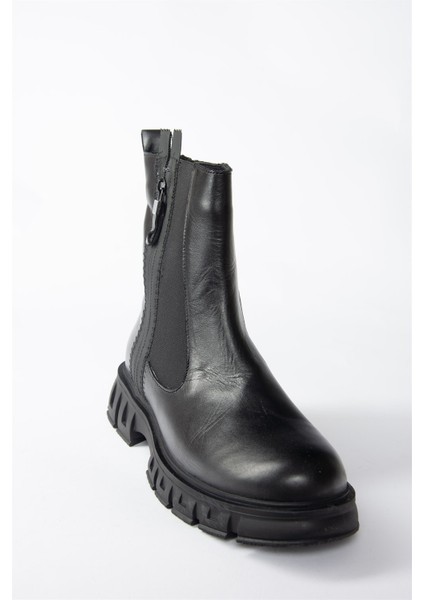 Siyah Deri Günlük Kadın Postal Bot N555102703 indirimleri