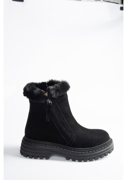 Siyah Süet Kalın Tabanlı Günlük Kadın Bot N654080602 fırsatları