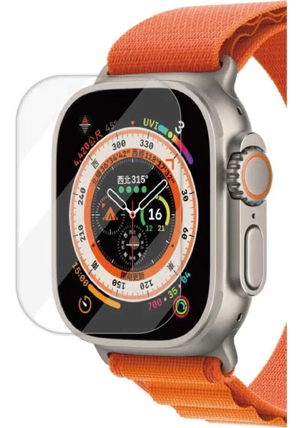 Apple Watch Ultra 49MM - Ekran Koruyucu Akıllı Saat Cam Ekran Koruyucu