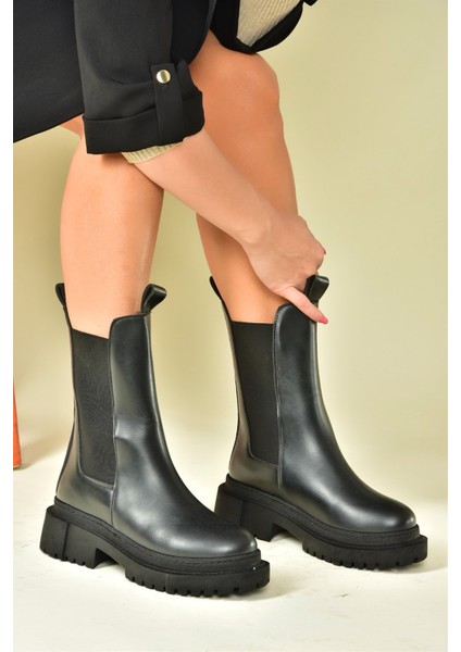 Siyah Kalın Tabanlı Günlük Kadın Bot N280349009 fırsatları
