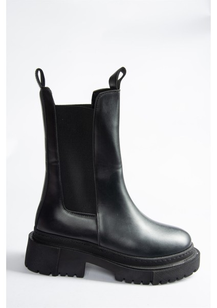 Siyah Kalın Tabanlı Günlük Kadın Bot N280349009 indirimleri