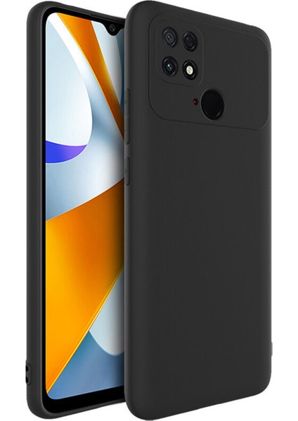 Xiaomi Poco C40 Matte Serisi Silikon Tpu Kılıf - Siyah