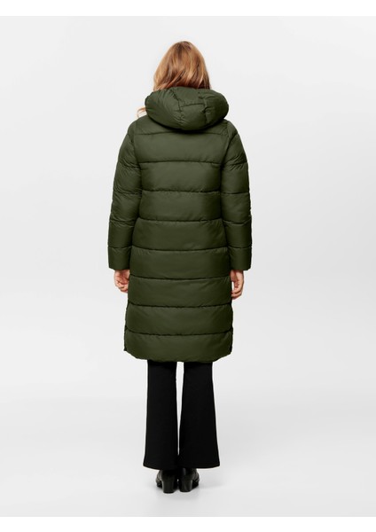 Maxi Boy Kapüşonlu Oversize Şişme Mont - Kışlık fiyatları