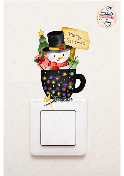 Yeni Yıl Sevimli Yeni Yıl Süsü Sticker - Yılbaşı Stickerı