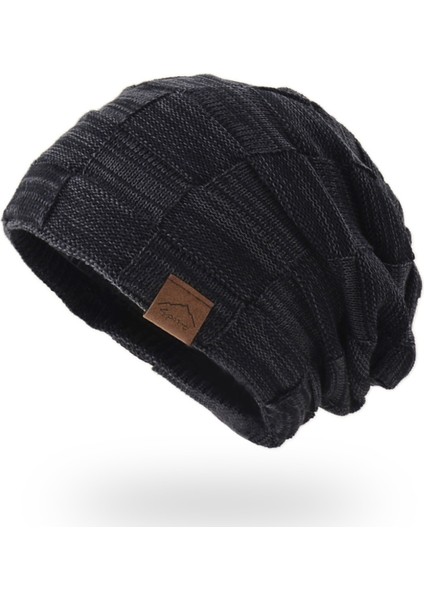 Sonbahar ve Kış Artı Kadife Karışık Renk Vahşi Yünlü Örme Şapka Sıcak Moda Kapüşon Avrupa ve Amerikan Kış Bayan Şapka