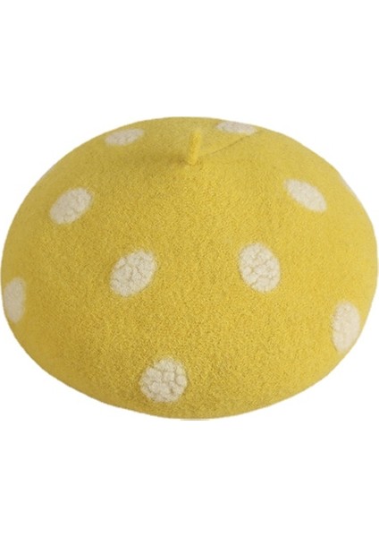 Dalga Noktası Yün Bere Retro Sıcak Kalın Ressam Şapka Balkabağı Şapka Moda Vahşi Sonbahar ve Kış Kadın Şapka