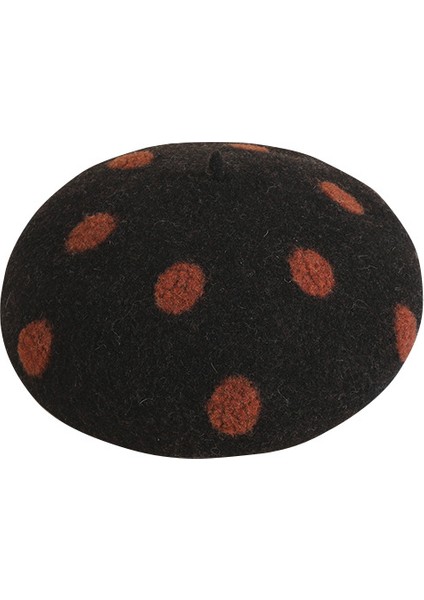 Dalga Noktası Yün Bere Retro Sıcak Kalın Ressam Şapka Balkabağı Şapka Moda Vahşi Sonbahar ve Kış Kadın Şapka fırsatları