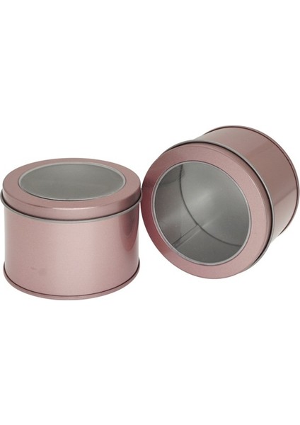 Teneke Kutu Gıda Çayı Kek Kutusu Olabilir, Boyut: 9cm x 9cm x 6cm - Gül Altın (Yurt Dışından)