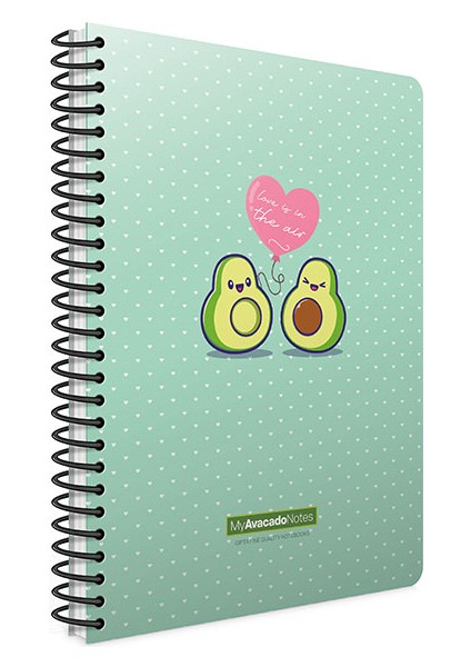 Avocado Notes Spiralli Karton Kapak Defter A4 80 Yaprak Çizgili