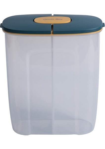 Büyük Kapasiteli Mutfak Depolama Şeffaf Kapalı Kutu - Mavi (Yurt Dışından)