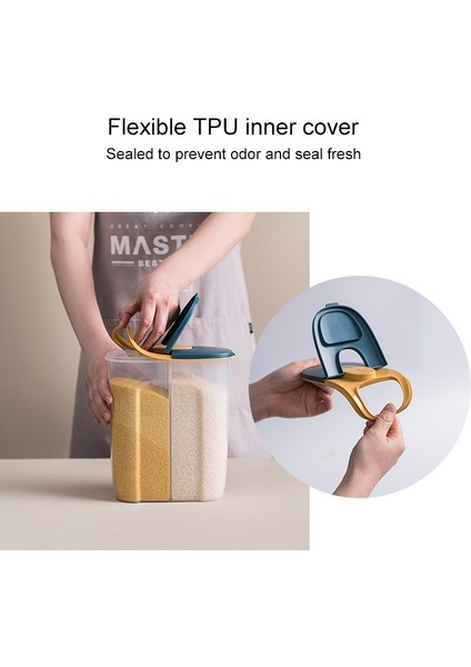 Büyük Kapasiteli Mutfak Depolama Şeffaf Kapalı Kutu - Mavi (Yurt Dışından) modelleri