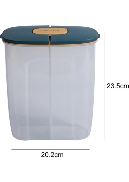 Büyük Kapasiteli Mutfak Depolama Şeffaf Kapalı Kutu - Mavi (Yurt Dışından) fırsatları